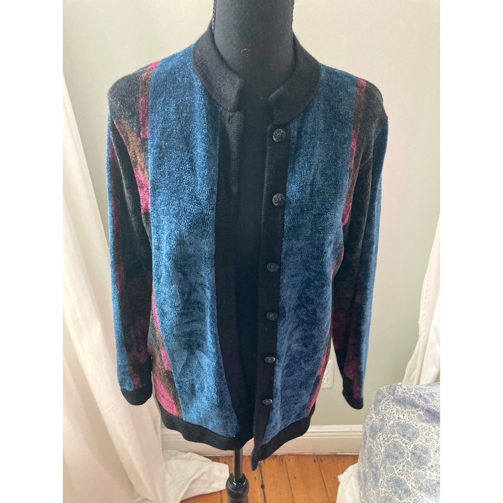 Vintage Nancy Jemio Chenille Sweater, W's Size Small or Medium